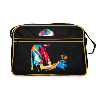Anesthetist Anesthesia - Retro Bag - black/gold - Front