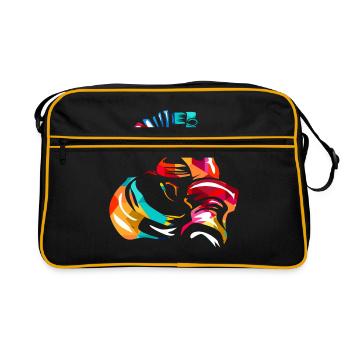 anesthésiste - Sac Retro - noir/or - Devant