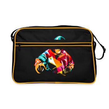 Surgeon gift - Retro Bag - black/gold - Front
