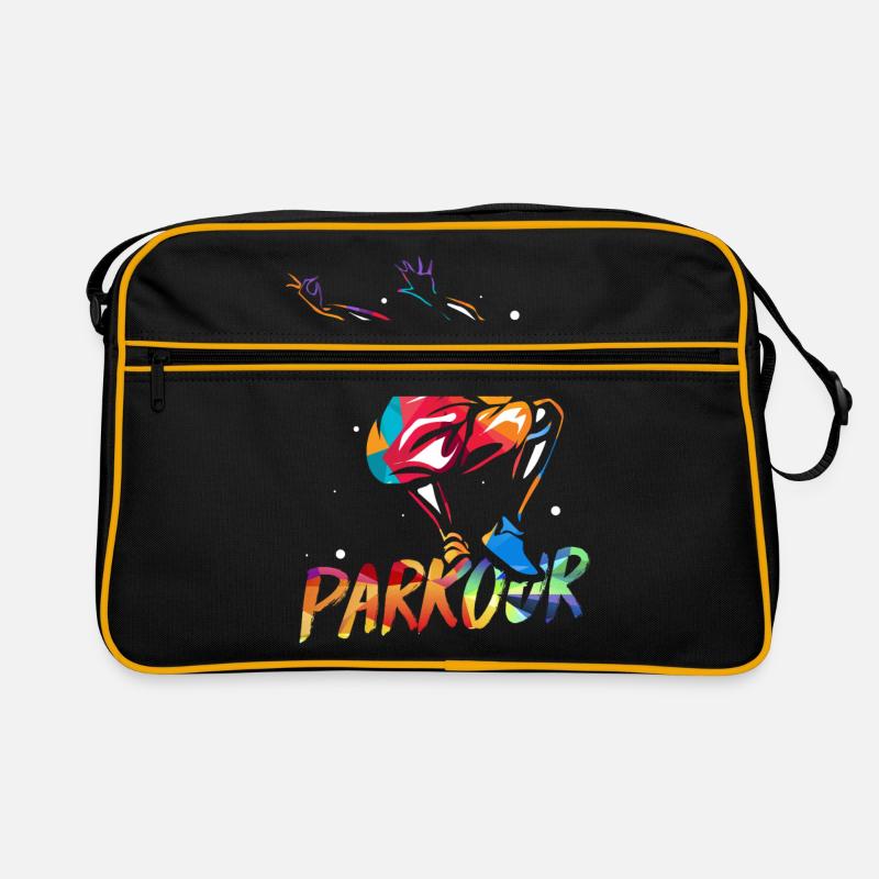 Parkour Traceur - Retro Bag - black/gold