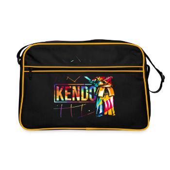 Cadeau de kendo - Sac Retro - noir/or - Devant