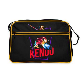 Kendo - Sac Retro - noir/or - Devant