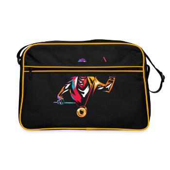 Diablo - Retro Tasche - Schwarz/Gold - Vorne