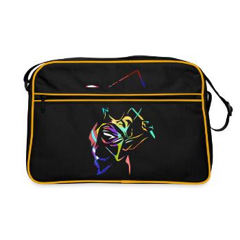 Diabolo - Retro Tasche - Schwarz/Gold - Vorne