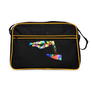 Parkour - Retro Bag - black/gold - Front