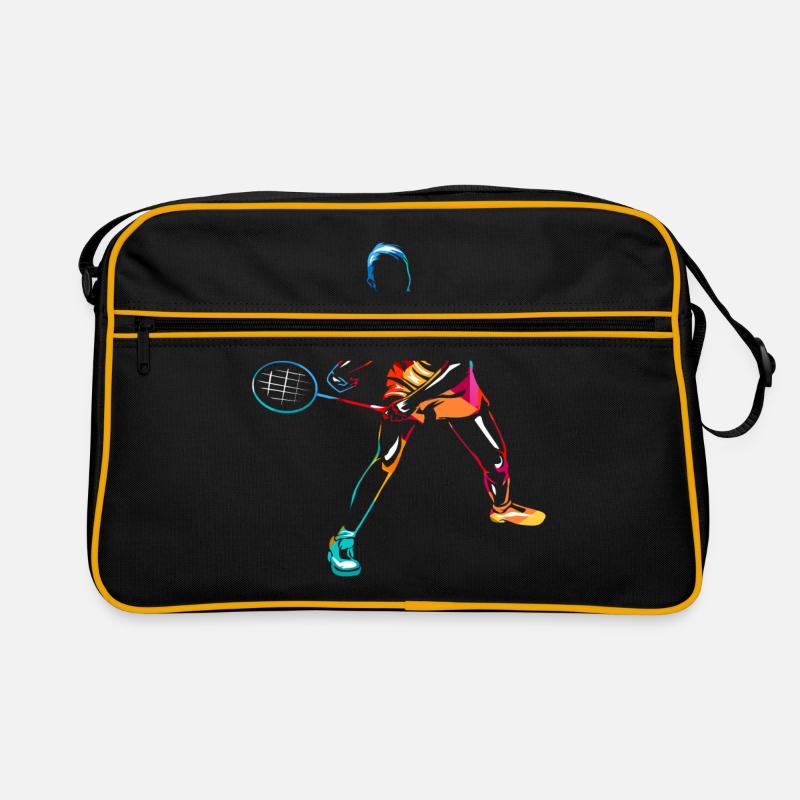 Badminton - Retro Tasche - Schwarz/Gold