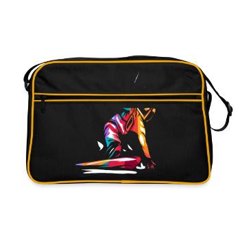 kitesurfing - Sac Retro - noir/or - Devant