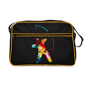 tir à l'arc - Sac Retro - noir/or - Devant