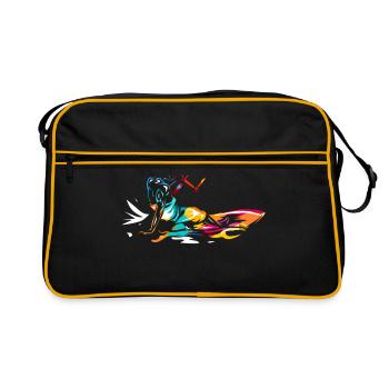 kitesurfing - Sac Retro - noir/or - Devant