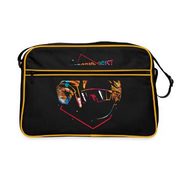 Mikrobiologe Geschenk - Retro Tasche - Schwarz/Gold - Vorne