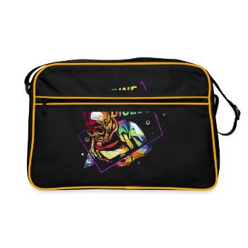 Marine biology gift - Retro Bag - black/gold - Front