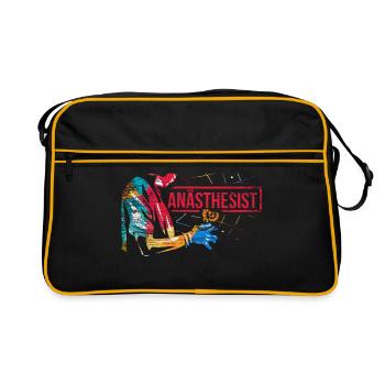 Anesthetist gift - Retro Bag - black/gold - Front