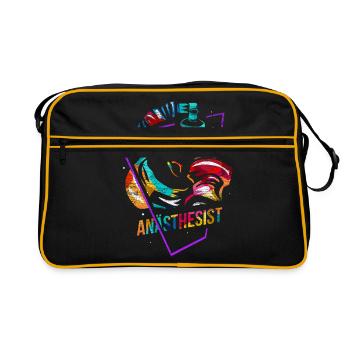 Anesthetist Anesthesia - Retro Bag - black/gold - Front