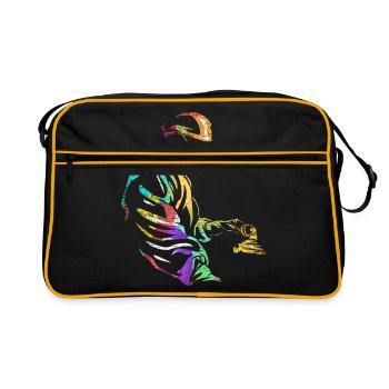 anesthésiste - Sac Retro - noir/or - Devant