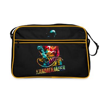 Kammerjäger Arbeit Geschenk - Retro Tasche - Schwarz/Gold - Vorne