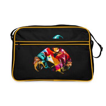Surgeon gift - Retro Bag - black/gold - Front