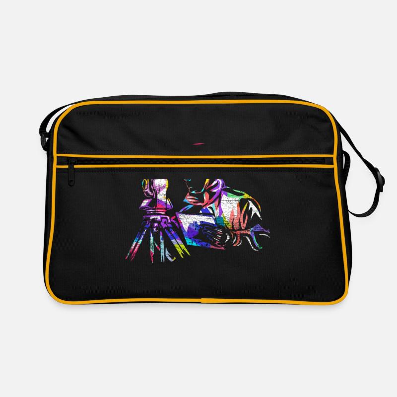 Vermessungstechniker - Retro Tasche - Schwarz/Gold