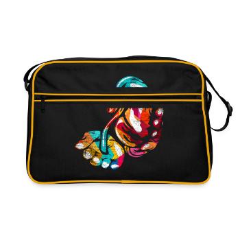 Urologist Gift - Retro Bag - black/gold - Front