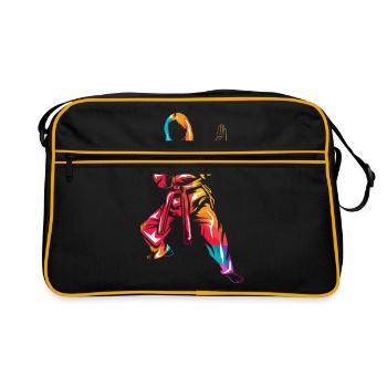 Hapkido - Retro Tasche - Schwarz/Gold - Vorne