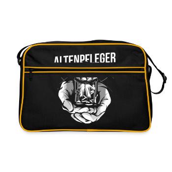 Geriatric nurse gift - Retro Bag - black/gold - Front