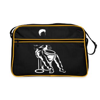 Djembe - Sac Retro - noir/or - Devant