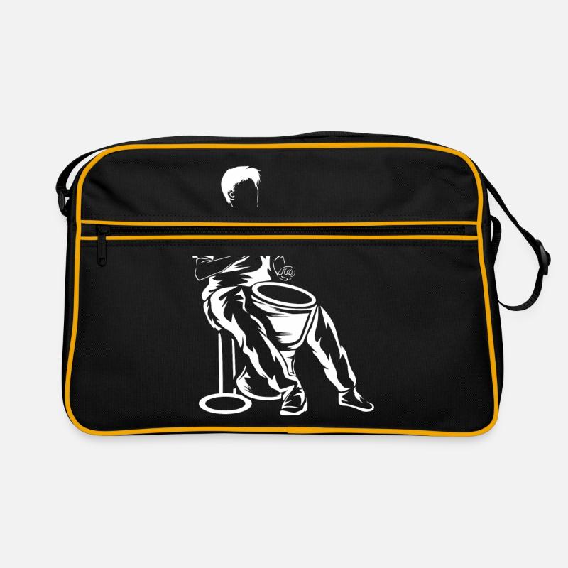Djembe - Sac Retro - noir/or