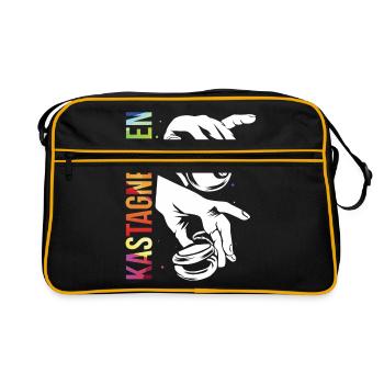 ALJ CW33 Kastagnetten Ger 873 - Retro Tasche - Schwarz/Gold - Vorne