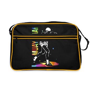Muay Thai Gift - Retro Bag - black/gold - Front