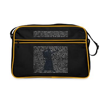 Cadeau Kyudo - Sac Retro - noir/or - Devant