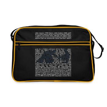 Aikido - Retro Tasche - Schwarz/Gold - Vorne