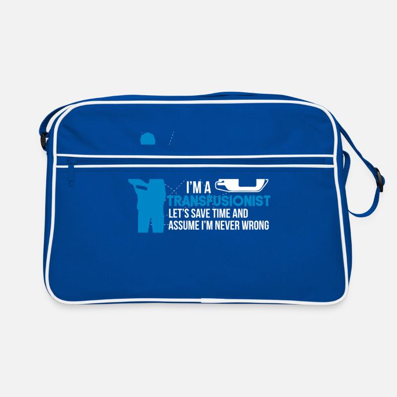 Transfusionsmedizener Retro Tasche