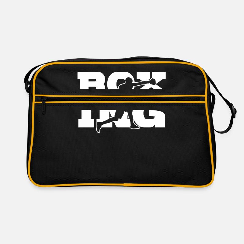Boxen - Retro Tasche - Schwarz/Gold