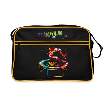 Trampoline Gift - Retro Bag - black/gold - Front