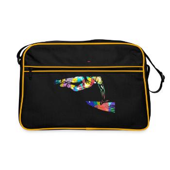 Parkour - Retro Bag - black/gold - Front