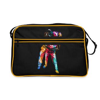 Cadeau krav maga - Sac Retro - noir/or - Devant