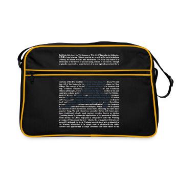 Tai chi - Retro Bag - black/gold - Front