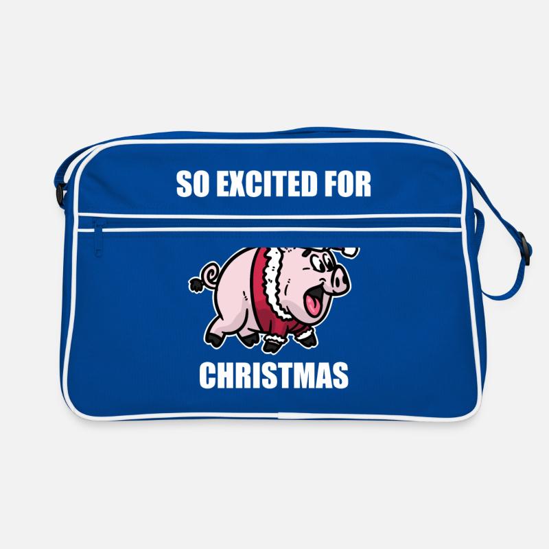 Cochon noël Sac Retro