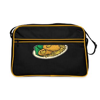 Schnitzel - Retro Bag - black/gold - Front