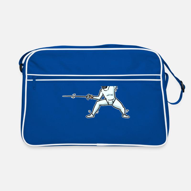 Fechten Geschenk Retro Tasche