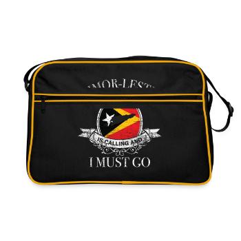 Timor Leste cadeau - Sac Retro - noir/or - Devant