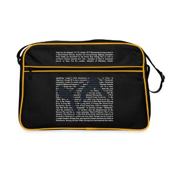 Tang Soo Do - Sac Retro - noir/or - Devant