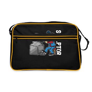 Sculpture Sculpteur - Sac Retro - noir/or - Devant