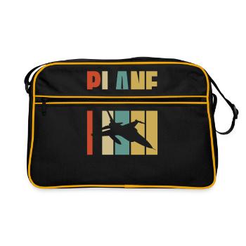 plane - Retro Bag - black/gold - Front