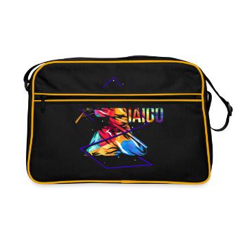 Iaido - Retro Tasche - Schwarz/Gold - Vorne