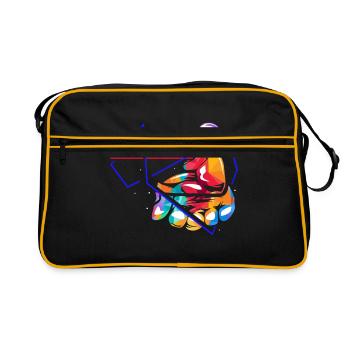 Pediatrician - Retro Bag - black/gold - Front