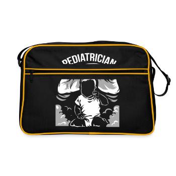 Pediatrician - Retro Bag - black/gold - Front