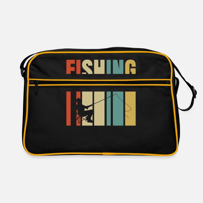 Fischen Retro Tasche