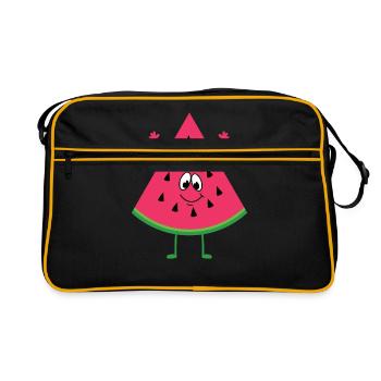 watermelon - Retro Bag - black/gold - Front