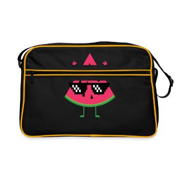 watermelon - Retro Bag - black/gold - Front