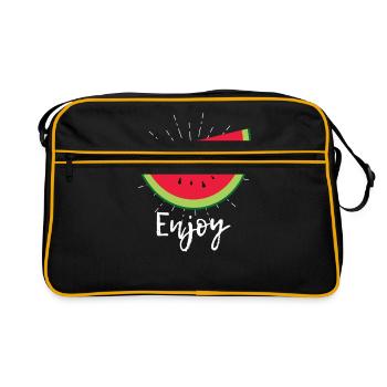 watermelon - Retro Bag - black/gold - Front